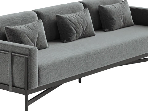 Hearst Outdoor Sofa 3D Model