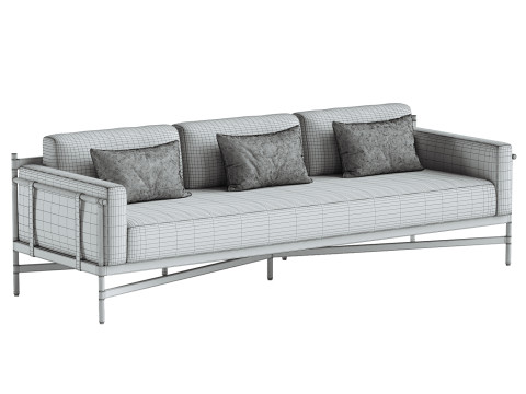 ハーストアウトドアソファ 3Dモデル