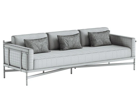 Hearst Outdoor Sofa 3D Model