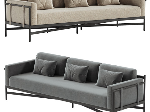 ハーストアウトドアソファ 3Dモデル