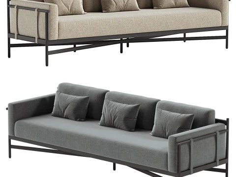 Hearst Outdoor Sofa 3D Model
