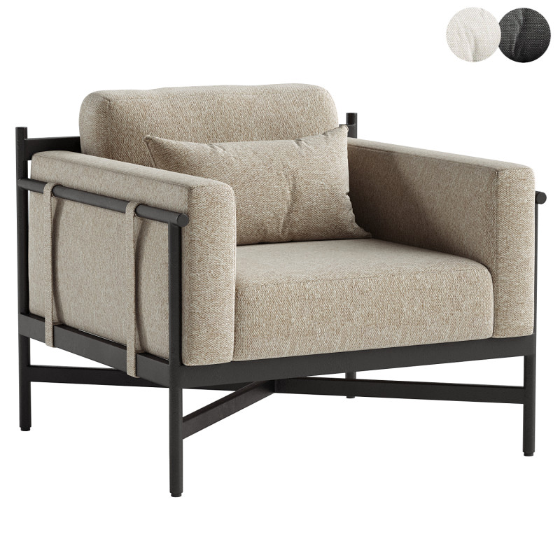 Hearst Outdoor Chair 3D Model .c4d .max .obj .3ds .fbx .stl .blend 