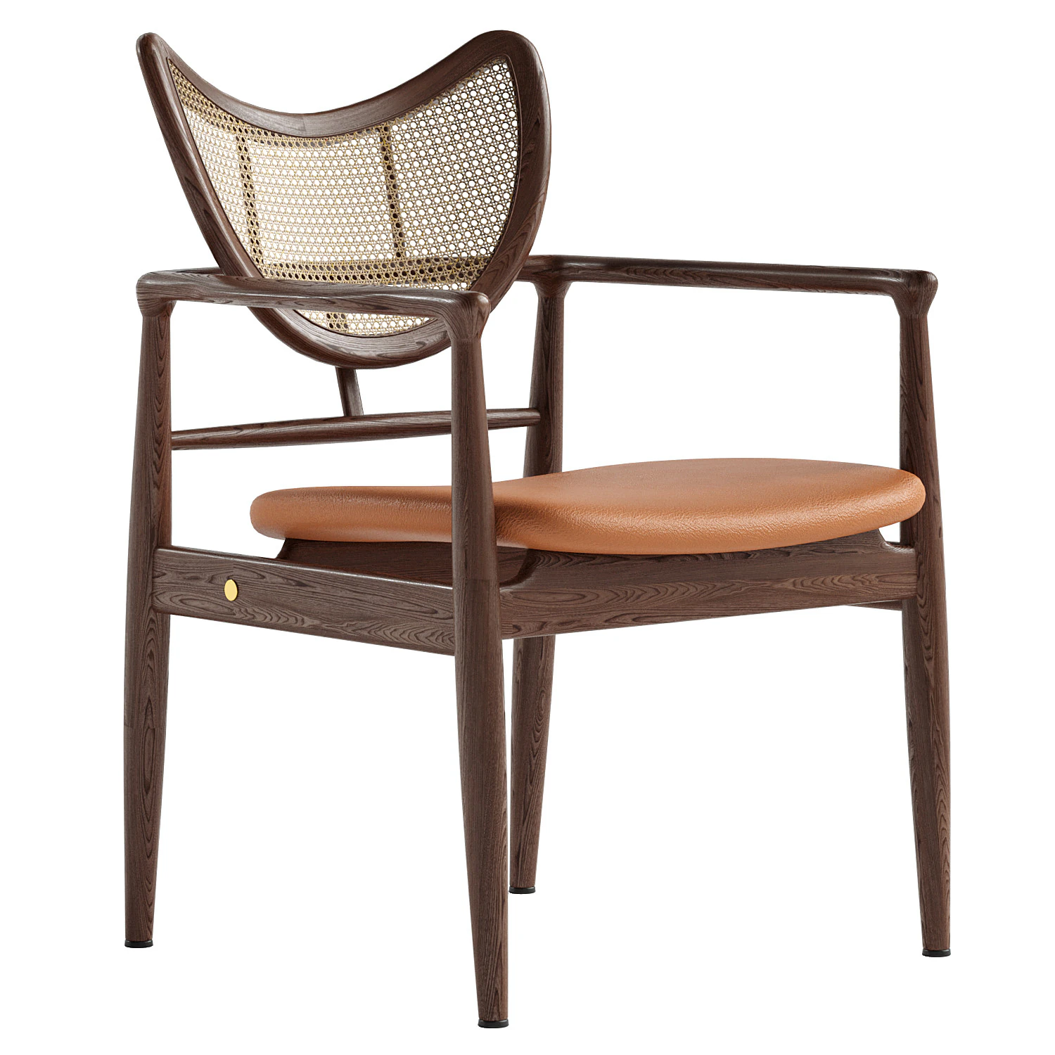 Dyuthi Rattan Chair 3D Model .c4d .max .obj .3ds .fbx .stl .blend 