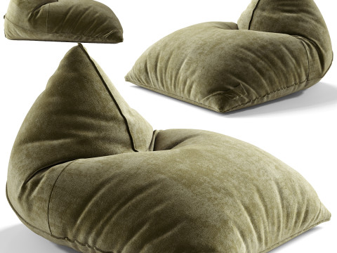 Noah Wildlederliege 3D Modell