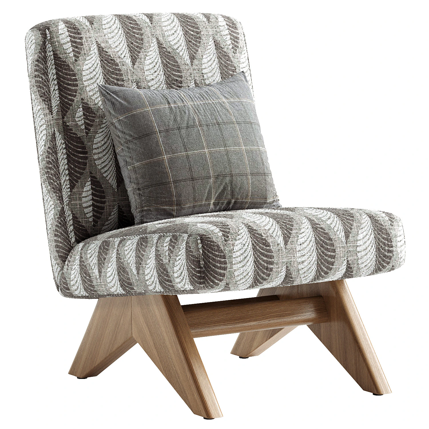 Sinag Upholstered Easy Chair 3D Model .c4d .max .obj .3ds .fbx .stl .blend