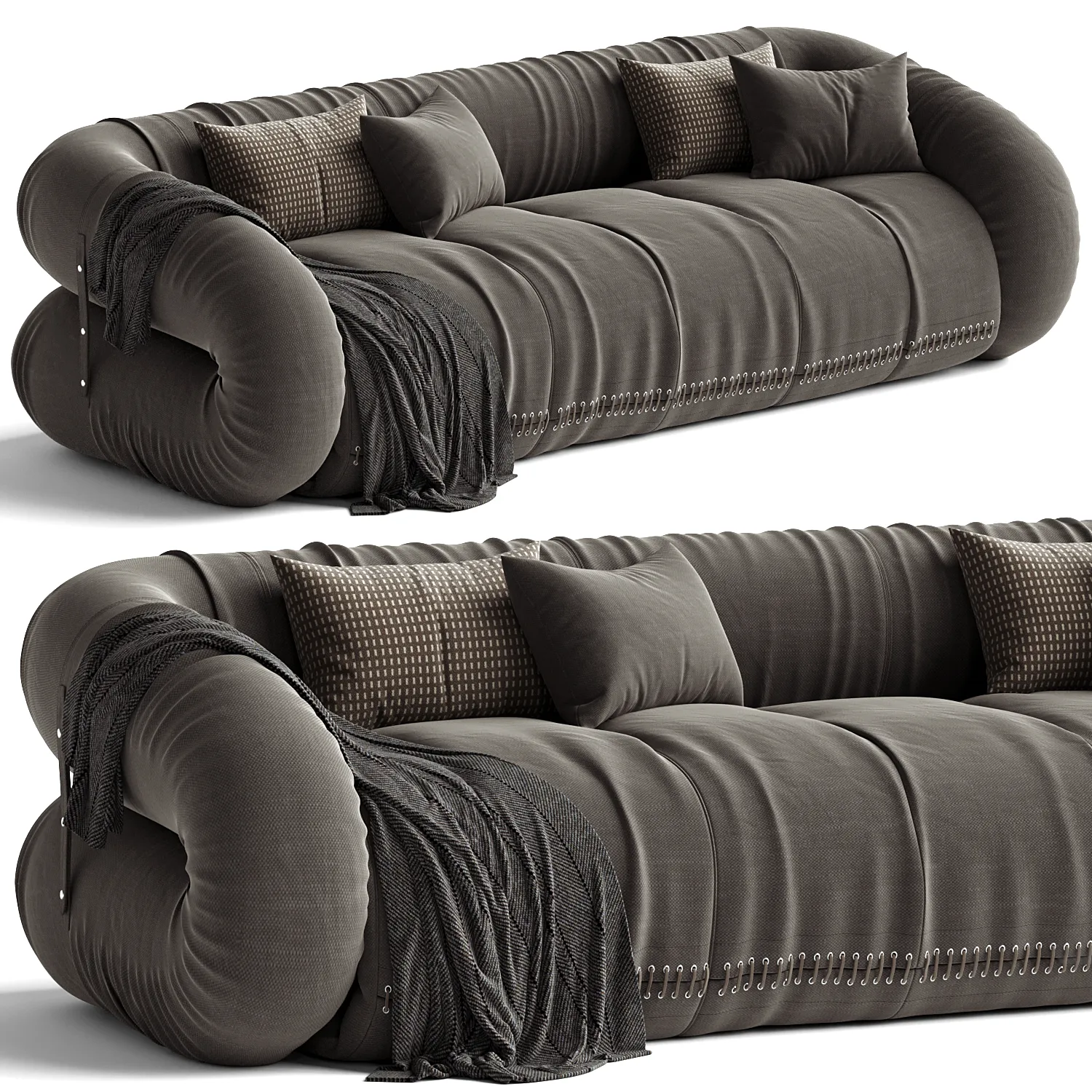 ANFIBIO Sofa By Giovannetti 3D Model .c4d .max .obj .3ds .fbx .stl .blend
