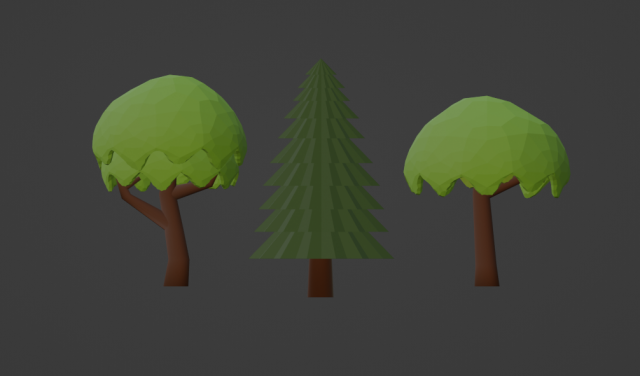 Trees 3D Модель .c4d .max .obj .3ds .fbx .stl .blend 