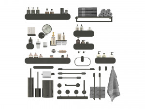 Bathroom Accessories 3D 모델