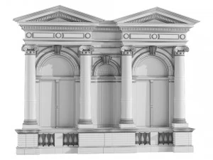 Classic Facade 3D Model