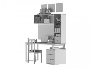 Children Desk 3D Model
