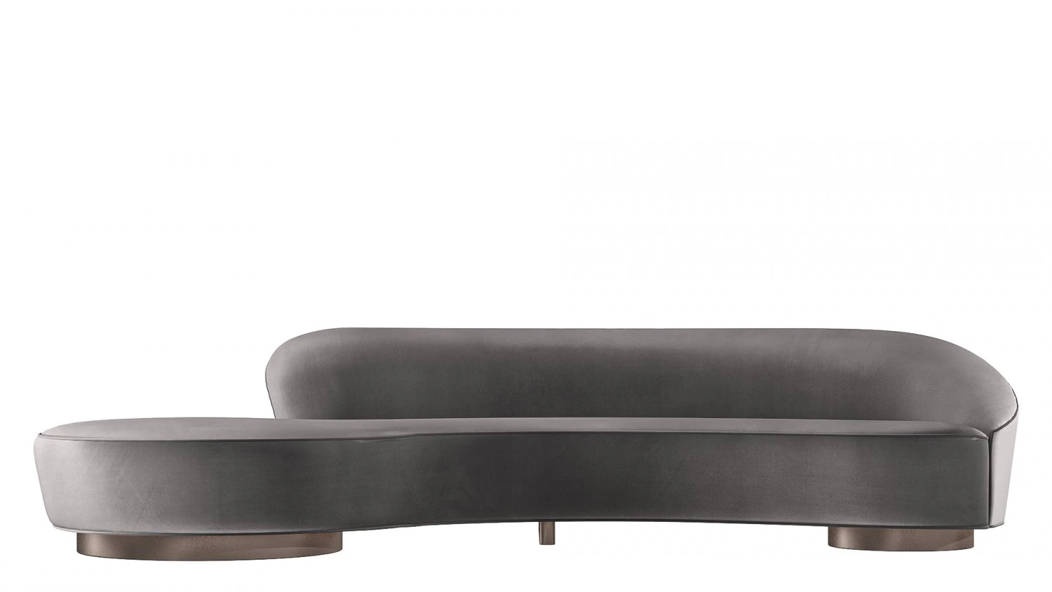 Serpentine Sofa3ds 3D Model .c4d .max .obj .3ds .fbx .stl .blend 