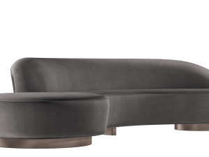 Serpentine Sofa3ds Model 3D