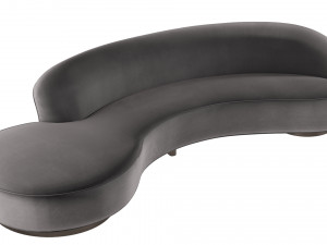 Serpentine Sofa3ds Model 3D