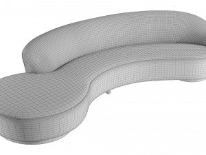 Serpentine Sofa3ds Model 3D