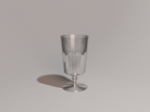 Glass of vodka 3D Модель