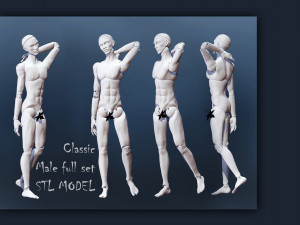 Male set 3D 3D Print Model