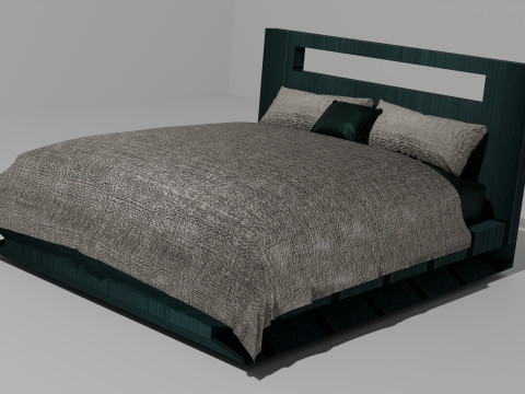 Green Bed 3Dモデル