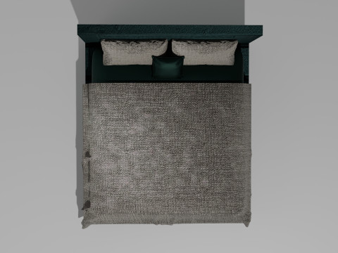 Green Bed 3Dモデル