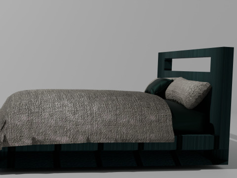 Green Bed 3Dモデル