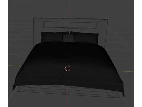 Green Bed 3Dモデル