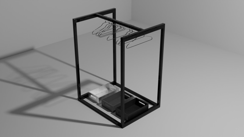 Metal hanger Modello 3D .c4d .max .obj .3ds .fbx .stl .blend 