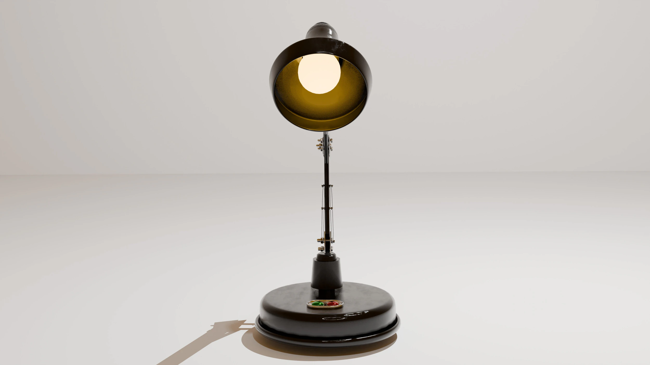 Metal black lamp 3D Model .c4d .max .obj .3ds .fbx .stl .blend