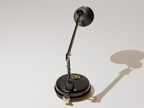 Metal black lamp 3D Model
