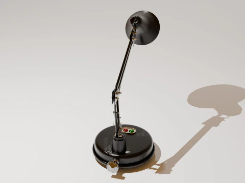 Metal black lamp 3D Model