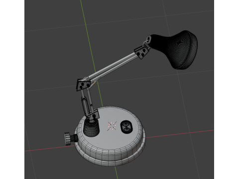 Metal black lamp 3D Model