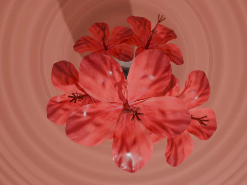 Vase with flowers 3D Model