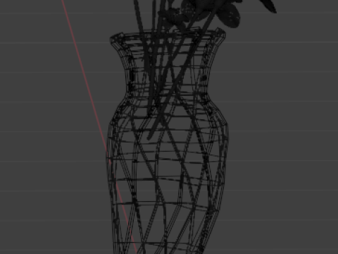 Vase with flowers Modelo 3D