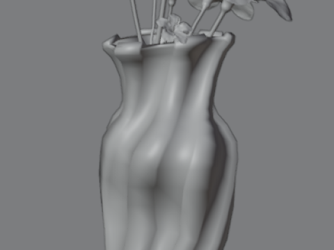 Vase with flowers Modelo 3D