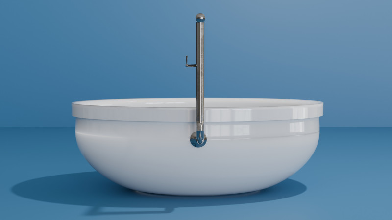 White bath Modèle 3D .c4d .max .obj .3ds .fbx .stl .blend 