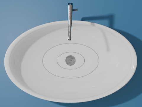 White bath Modèle 3D