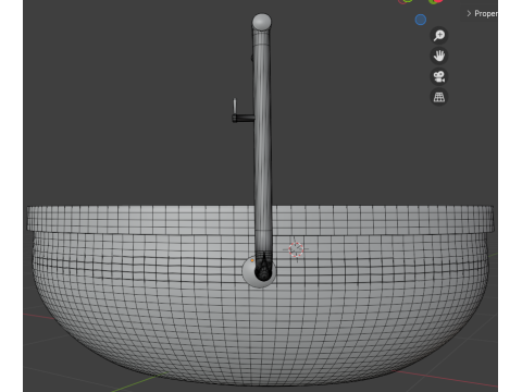 White bath Modèle 3D