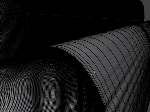 Black sofa 3D Model