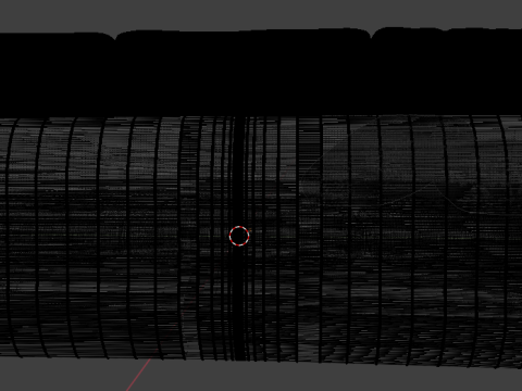 Black sofa 3D Model