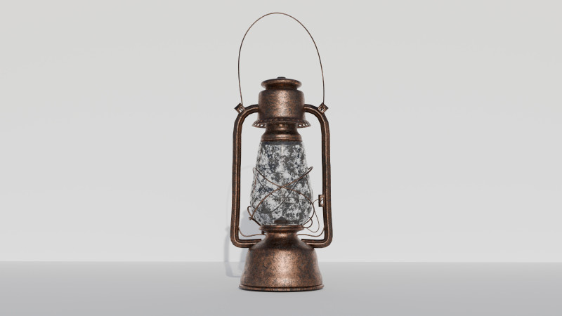 Lantern old 3D Модель .c4d .max .obj .3ds .fbx .stl .blend 