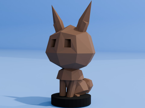 Low-poly fox 3Dモデル
