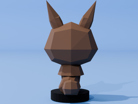 Low-poly fox 3Dモデル