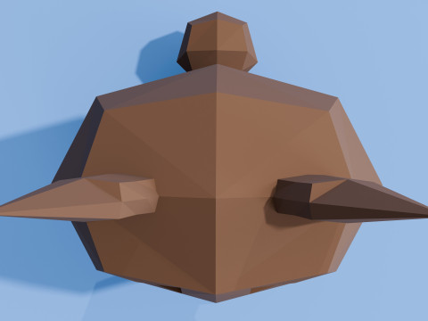 Low-poly fox 3Dモデル