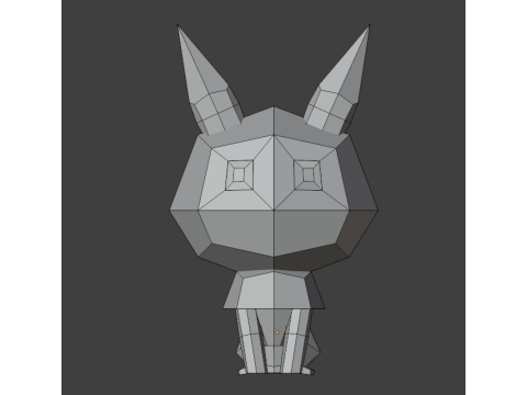 Low-poly fox 3Dモデル