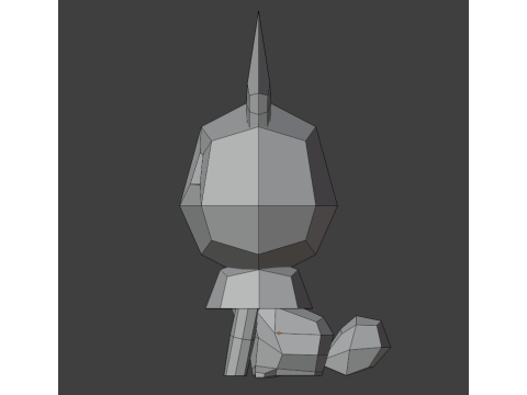 Low-poly fox 3Dモデル