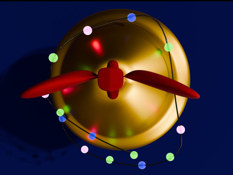 Cartoon Christmas Bell Model 3D