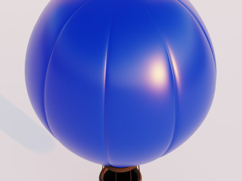 Cartoon Hot Air Ballon Modelo 3D