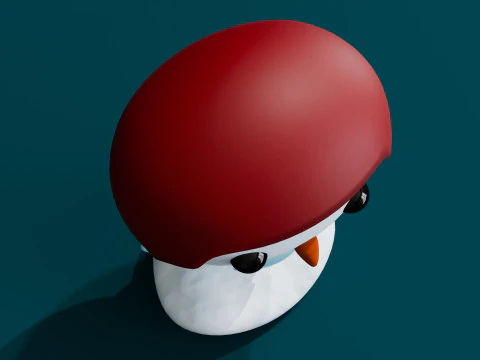 Ping&uuml;ino de dibujos animados Modelo 3D