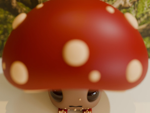 Cartoon Cute Mushroom 3Dモデル