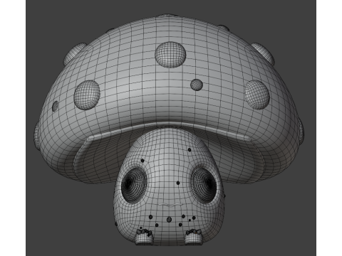 Cartoon Cute Mushroom 3Dモデル