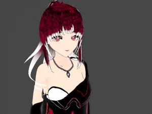 블러드걸 가상의 인물 3D 모델