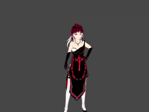 血女虚构人物 3D 模型